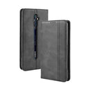 For Oppo Reno2 F/ Reno2 Z Magnetic Buckle Retro Crazy Horse Texture Horizontal Flip Leather Case with Holder & Card Slots & Photo Frame(Black)