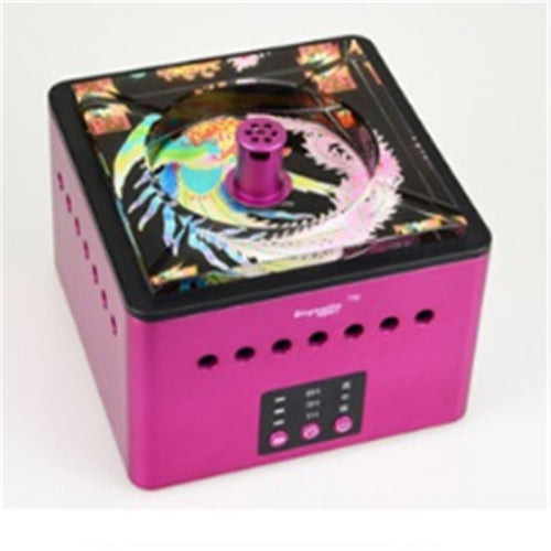 Filter Purification Ashtray Negative Ion Ashtray Intelligent Ashtray(Colorful Phoenix Pink)