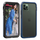 For iPhone 11 Pro Max TPU+PC Polish Case Drop & Shockproof & Scratch-Resistant(Black+Blue)