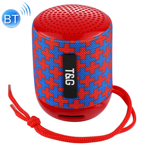 T&G TG129 Portable Wireless Music Speaker Hands-free with MIC, Support TF Card FM(Red)