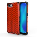 For OPPO Realme C2 Shockproof Honeycomb PC + TPU Case(Red)