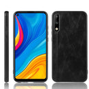 For Huawei Enjoy 10 Shockproof Sewing Cow Pattern Skin PC + PU + TPU Case(Black)
