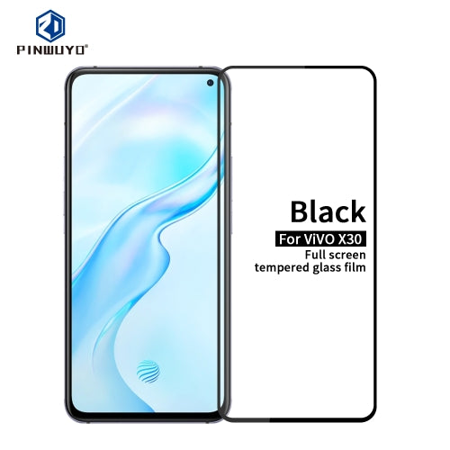For Vivo X30 PINWUYO 9H 2.5D Full Screen Tempered Glass Film(Black)