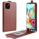 For Galaxy A81 / M60S / Note 10 Lite R64 Texture Single Vertical Flip Leather Protective Case with Card Slots & Photo Frame(Brown)