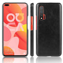 For Huawei Nova 6 5G Shockproof Litchi Texture PC + PU Case(Black)