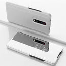 For Xiaomi Redmi K30 Plated Mirror Horizontal Flip Leather with Stand Mobile Phone Holster(Silver)