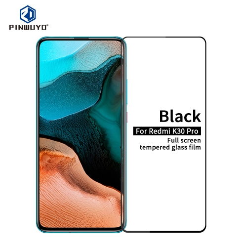 For RedMi K30 pro PINWUYO 9H 2.5D Full Screen Tempered Glass Film(Black)