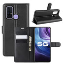 For vivo Z6 5G Litchi Texture Horizontal Flip Protective Case with Holder & Card Slots & Wallet(Black)