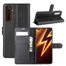 For OPPO Realme 6 Pro Litchi Texture Horizontal Flip Protective Case with Holder & Card Slots & Wallet(Black)
