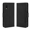 For Galaxy Xcover Pro Wallet Style Skin Feel Calf Pattern Leather Case with Separate Card Slot(Black)