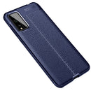 For Huawei Honor Play 4T Pro Litchi Texture TPU Shockproof Case(Navy Blue)