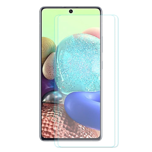 For Galaxy A71 2 PCS ENKAY Hat-prince 0.26mm 9H 2.5D Curved Edge Tempered Glass Film