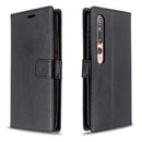 For xiaomi 10 Crazy Horse Texture Horizontal Flip Leather Case with Holder & Card Slots & Wallet & Photo Frame(BLACK)