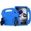 For Huawei MediaPad T3 10.1 inch EVA Children Falling Proof Flat Protective Shell With Thumb Bracket(Blue)
