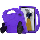 For Huawei MediaPad M6 10.8 inch EVA Children Falling Proof Flat Protective Shell With Thumb Bracket(Purple)