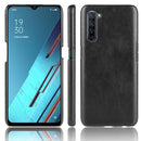 For Oppo Reno3 5G Shockproof Litchi Texture PC + PU Case(Black)