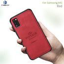 For Galaxy A41 PINWUYO Zun Series PC + TPU + Skin Waterproof And Anti-fall All-inclusive Protective Shell(Red)