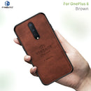 For Oneplus 8 PINWUYO Zun Series PC + TPU + Skin Waterproof And Anti-fall All-inclusive Protective Shell(Brown)