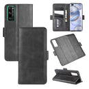 For Huawei Honor 30 Pro Dual-side Magnetic Buckle Horizontal Flip Leather Case with Holder & Card Slots & Wallet(Black)