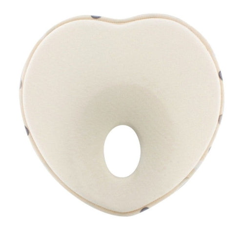 Newborn Infant Anti Roll Pillow Flat Head Neck Support Baby Gifts(white)