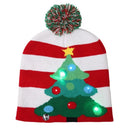 Christmas Decoration Adult Children Knit Hat with LED Light Hat(Christmas Tree)