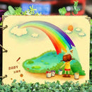 10 inch DIY Paste Retro Loose-leaf Iron Hoop Photo Album(30 Kraft Card Pages)