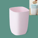 3 PCS Simple Single Layer Trash Can Plastic Home Creative Paper Basket(Pink)