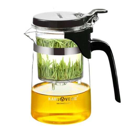KAMJOVE Elegant Cup Bubble Teapot Office Flower Teapot Heat-resistant Glass Tea Set, Model:K-201 500ML