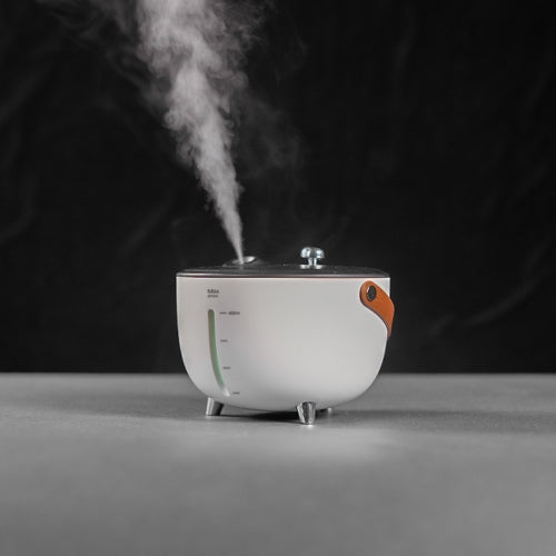 YJ9A30 Bedroom Air Condition Room Air Purifier Home Retro Literary Decoration Large Atomization Volume Aromatherapy Air Humidifier(Crescent White)