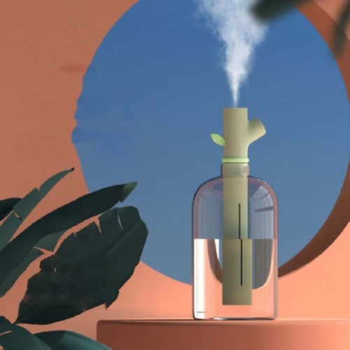 Branch Air Humidifier Sprayer Mute Mini Portable Home Office Desk Air Purifier(Green)