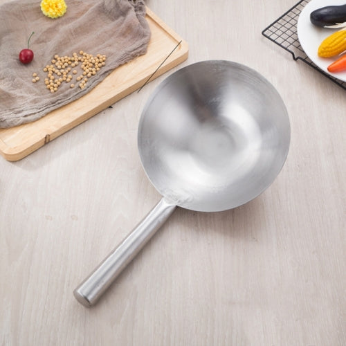 Stainless Steel Kitchen Spoon Water Spoon Large Scoop, Size:30cm(All Steel)