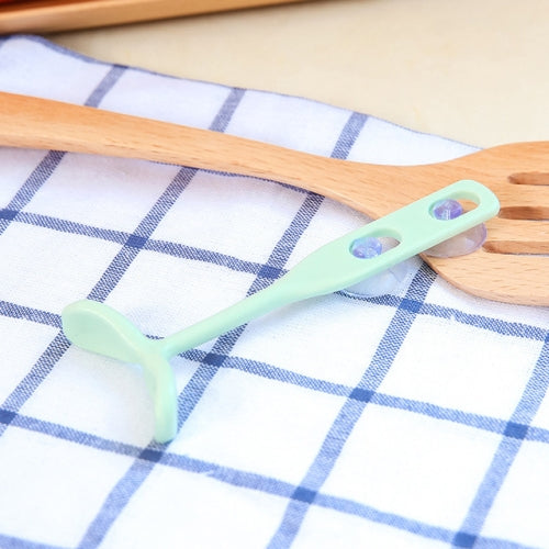 2 PCS Convenient Suction Cup Type Small Support Spoon Holder(Green )