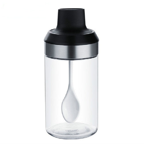 Kitchenware Seasoning Jar Spoon Cover Integrated Sealing Moisture-proof Cruet, Color:Lead-free Glass Spoon