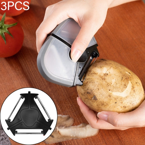 3 PCS Multifunctional Stainless Steel Creative Peeler Three-in-one Peeler Grater