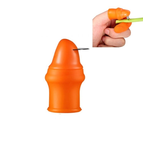 3 PCS Picker Picking Vegetables Iron Nail Clippers Picking Beans Carob Thumb Knife Scimitar, Size:Mens Large