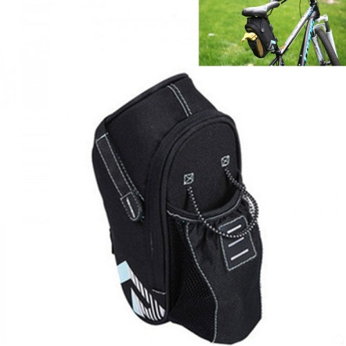 Bicycle Bag Riding Water Bottle Tail Bag Waterproof Mountain Bike Rear Bag, Style:Basic(Light Blue)