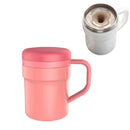 Temperature Difference Magnetic Automatic Stirring Cup Portable Creative Coffee Cup, Capacity:About 320ml(Pink)