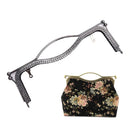 10 PCS 20.5cmConcave Waist Embossed Lip Handle Luggage Hardware Accessories, Color:Gun Black