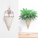 Wall Wicker Hanging Rttan Vase Basket Farm Decoration, Random Color Delivery