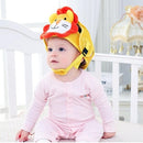 Baby children Infant Protective Cotton Head Protection Soft Hat Helmet Anti-collision Security Safety Sport Baby Caps(Lion)