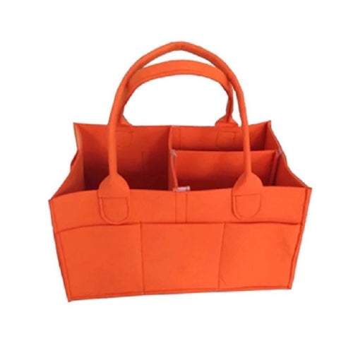 Mummy Bag Storage Multifunctional Maternity Handbags Organizer Stroller Accessories, Size:33x23x18cm, Color:Orange