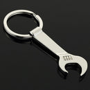 2 PCS Simulation Personality Wrench Bottle Opener Metal Keychain Car Pendant