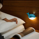 Little Blue Whale Human Induction Light Night Light Aisle Entrance Light(White)