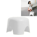 Children Stool Home Living Room Triangle Small Stool Anti-skid Short Plastic Stool, Size:Small(White)