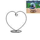 Heart-shaped Flower Stand Iron Frame Micro Landscape Ecological Bottle Shelf
