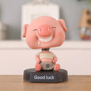 Piglet With Spring Car Decoration Home Decoration(Slobber)