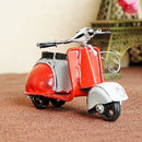 Mini Motorcycle Model Alloy Decoration Metal Crafts(Red)
