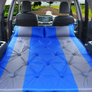 Inflatable Automatic SUV Car Inflatable Bed Travel Car Outdoor Air Mattress Bed Car Auto Sources Bed Travel Bed(Blue)