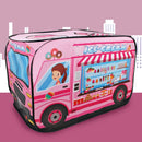 Children Toy Tent Cloth Fire Truck Police Car School Bus Game House(Ice Cream Truck)