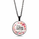 Rose Time Jewelry Dome Pendant Necklace(ABXL570-5)
